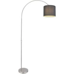 Lámpara De Pie De Arco, Pantalla De Tela, Lámpara De Pie, Salón Curvo, Lámpara De Arco Gris, Regulable En Altura, 1x LED 11W 1055Lm Blanco Cálido, L X Al 96x195 Cm 11 Lámpara De Pie De Arco, Pantalla De Tela, Lámpara De Pie, Salón Curvo, Lámpara De Arco Gris, Regulable En Altura, 1x LED 11W 1055Lm Blanco Cálido, L X Al 96x195 Cm -Trio Ventas 35679014 5
