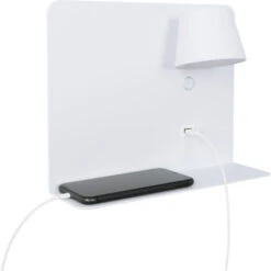 Apliques De Pared Modernos Rotatorios "BASKOP" 6W Y Base De Carga USB Blanco -Trio Ventas 37523028 4