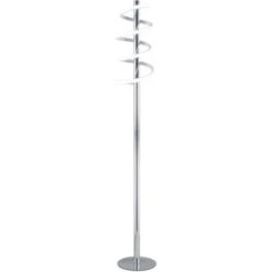 Lámpara Led De Pie Modelo Moeb Acabado Cromo 141 Cm(alto)22 Cm(ancho)28 Cm(largo)