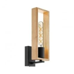 EGLO Aplique Vintage De Metal Y Madera De Roble Claro 220-240 V IP20 Roble Claro - Metallo