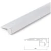 Perfíl Aluminio Para Tira LED Iluminación Escaleras - Difusor Opal X 1M (SU-S001-O) -Trio Ventas 4226265 1