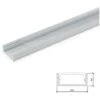 Perfíl Aluminio Para Tira LED Doble - Difusor Transparente X 2M (LLE-ALP014-T) -Trio Ventas 4226886 1