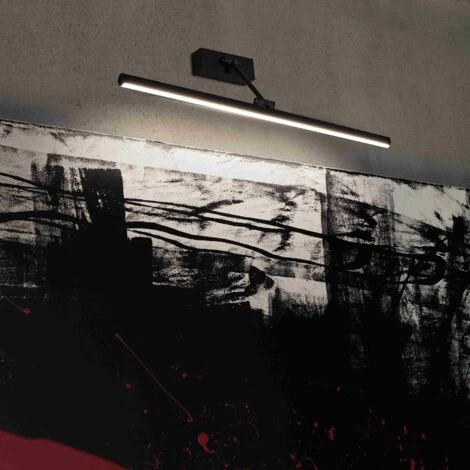 MAGRITTE-3 LED Lámpara Iluminacuadros Negro 12W 3 MAGRITTE-3 LED Lámpara Iluminacuadros Negro 12W