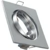 Aro Downlight Cuadrado Basculante Para Bombilla LED GU10 / GU5.3 Corte Ø 72 Mm Cromo Satinado.Cromo Satinado45º -Trio Ventas 4519150 1