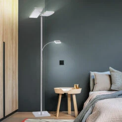 LED Uplighter Touch Dimmer Lámpara De Pie Reflector Lámpara De Pie Lámpara De Pie Lámpara De Pie, Foco Móvil Que Se Puede Cambiar62x61x196cm