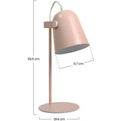7hSevenOn Deco - Flexo Sobremesa Escritorio Arc, Acero, Home Office, Despacho, Oficina, Sala Estudio, 25W, Casquillo E27, Diseño Minimalista, Ø11.7x39.5cm (diámetro X Altura) -Trio Ventas 47572628 4