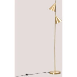 Lámpara De Pie Metalizada Clarisse SKLUM Dorado
