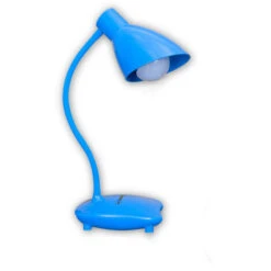 Lámpara LED De Escritorio, Base Sólida, Color Azul.