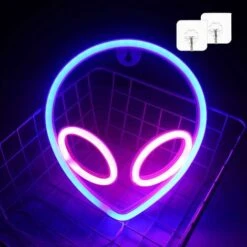 Alien Neon Signs Letrero De Neón LED Para Pared, Luces De Neón Rosa Azul Para Habitación De Niños, Dormitorio, Tienda De Hotel, Restaurante, Juego, Oficina, Arte De Pared, Decoración, Letrero Para Fie 10 Alien Neon Signs Letrero De Neón LED Para Pared, Luces De Neón Rosa Azul Para Habitación De Niños, Dormitorio, Tienda De Hotel, Restaurante, Juego, Oficina, Arte De Pared, Decoración, Letrero Para Fie -Trio Ventas 51032645 4