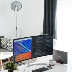 Lámpara De Pie LED 30W ATEN II Níquel -Trio Ventas 51172897 2