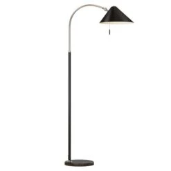 Pie Salon Empire 1xe27 Negro 167x30x85 Cm