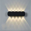 Lámpara De Pared Minimalista Interiores Apliques De Pared Nórdica Led 10W Negra Aplique De Pared De Estilo Moderno Para Cafetería, Pasillo, Escalera, Dormitorio, Sala De Estar (Blanco Cálido) -Trio Ventas 51568705 1