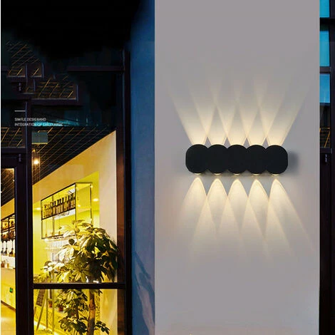 Lámpara De Pared Minimalista Interiores Apliques De Pared Nórdica Led 10W Negra Aplique De Pared De Estilo Moderno Para Cafetería, Pasillo, Escalera, Dormitorio, Sala De Estar (Blanco Cálido) 4 Lámpara De Pared Minimalista Interiores Apliques De Pared Nórdica Led 10W Negra Aplique De Pared De Estilo Moderno Para Cafetería, Pasillo, Escalera, Dormitorio, Sala De Estar (Blanco Cálido) - Imagen 2