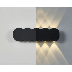 Lámpara De Pared Minimalista Interiores Apliques De Pared Nórdica Led 10W Negra Aplique De Pared De Estilo Moderno Para Cafetería, Pasillo, Escalera, Dormitorio, Sala De Estar (Blanco Cálido) 8 Lámpara De Pared Minimalista Interiores Apliques De Pared Nórdica Led 10W Negra Aplique De Pared De Estilo Moderno Para Cafetería, Pasillo, Escalera, Dormitorio, Sala De Estar (Blanco Cálido) -Trio Ventas 51568705 3