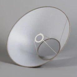 QAZQA Moderno Lino Pantalla Lino Gris 40/15/16 , Redonda / Cónica Pantalla Lámpara De Pie -Trio Ventas 51936827 4