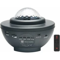 Proyector LED Negro Con Control Remoto Star Y Altavoz Bluetooth, Perfecto Para Navidad, Pascua O Halloween (negro)