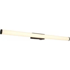 Aplique De Pared Interior Trio Mattimo 8.5W 3000K Luz Cálida. 80×6 Cm. LED Integrado Baño. Estilo Moderno. Metal. Color Negro