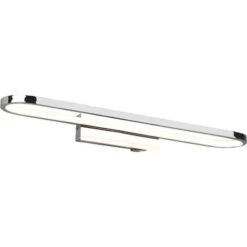 Aplique De Pared Interior Trio Gianni 22W 3000K Luz Cálida. 60×15 Cm. LED Integrado Baño. Estilo Moderno. Metal. Color Cromado