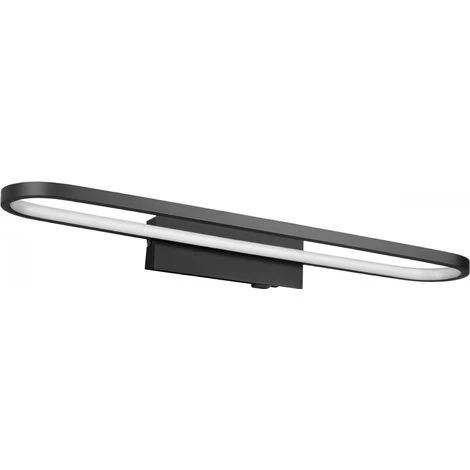 Aplique De Pared Interior Trio Gianni 22W 3000K Luz Cálida. 60×15 Cm. LED Integrado Baño. Estilo Moderno. Metal. Color Negro 4 Aplique De Pared Interior Trio Gianni 22W 3000K Luz Cálida. 60×15 Cm. LED Integrado Baño. Estilo Moderno. Metal. Color Negro - Imagen 2