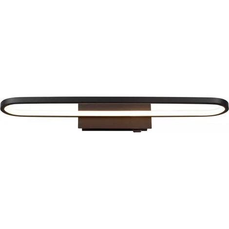 Aplique De Pared Interior Trio Gianni 22W 3000K Luz Cálida. 60×15 Cm. LED Integrado Baño. Estilo Moderno. Metal. Color Negro 7 Aplique De Pared Interior Trio Gianni 22W 3000K Luz Cálida. 60×15 Cm. LED Integrado Baño. Estilo Moderno. Metal. Color Negro - Imagen 5