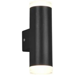 Aplique De Pared Interior Trio Ray 4W 3000K Luz Cálida. 17×5 Cm. LED Integrado Baño. Estilo Moderno. Plástico Y Policarbonato. Color Negro