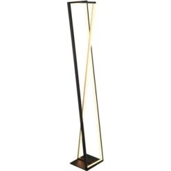 Lámpara De Pie Trio Edge 26W 124×21 Cm. LED Blanco Con Temperatura De Color Regulable Salón Y Dormitorio. Estilo Moderno. Metal. Color Negro