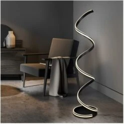 Lámpara De Pie Trio Yara 34W Ø 35 Cm. LED Blanco Con Temperatura De Color Regulable Salón Y Dormitorio. Estilo Moderno. Metal. Color Negro -Trio Ventas 52772808 5