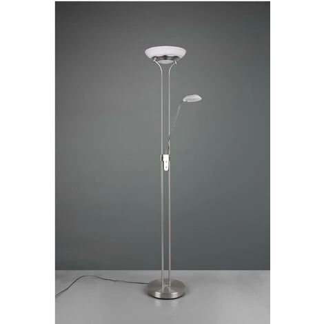 Lámpara De Pie Reality Orson 27W 3000K Luz Cálida. 180×33 Cm. LED Regulable Salón Y Dormitorio. Estilo Moderno. Metal. Color Níquel Mate 7 Lámpara De Pie Reality Orson 27W 3000K Luz Cálida. 180×33 Cm. LED Regulable Salón Y Dormitorio. Estilo Moderno. Metal. Color Níquel Mate - Imagen 5