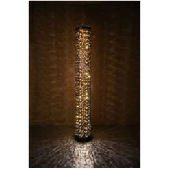 Lámpara De Pie Reality Taco 8W 3000K Luz Cálida. Ø 13 Cm. Efecto Estrellas. LED Integrado Salón Y Dormitorio. Estilo Moderno. Plástico Y Policarbonato. Color Negro -Trio Ventas 52773752 4