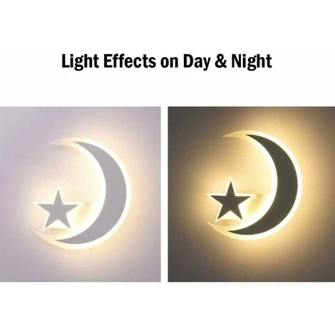 Lámpara De Pared Moderna Elegante, Lámpara De Pared Creativa De Estrella Luna, Apliques De Pared Simple Nórdico, Luz De Pared Para Bebé Bonita, Blanco Cálido 6 Lámpara De Pared Moderna Elegante, Lámpara De Pared Creativa De Estrella Luna, Apliques De Pared Simple Nórdico, Luz De Pared Para Bebé Bonita, Blanco Cálido - Imagen 4