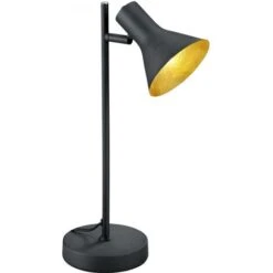 Lámpara De Sobremesa Reality Nina 39×13 Cm. Salón Y Dormitorio. Estilo Clásico. Metal. Color Negro