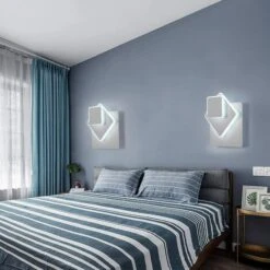 Lámpara De Pared Interior, 15 W Cuadrada Aplique Giratorio, 3 En 1 Luz De Pared Acrílica Blanca De 6000 K Luz Blanca, Luz De Iluminación Decorativa Para Dormitorio, Pasillo, Sala De Estar, Oficina -Trio Ventas 53771713 3