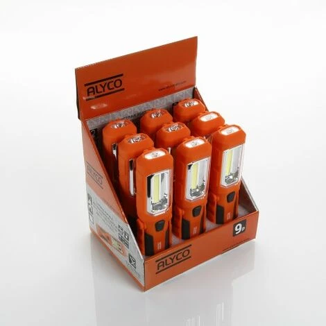 Linterna Abatible Cob 3W+1Led Aly Orange Alyco Orange 170972 5 Linterna Abatible Cob 3W+1Led Aly Orange Alyco Orange 170972 - Imagen 3