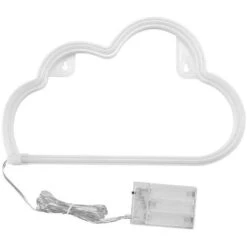 Lampara Neon Decorativa De Pared Forma Nube
