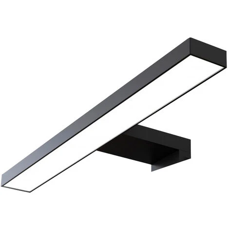 STARBATH PLUS Lampara Led Espejo Baño Silvia ABS 30 Cm, LED 5W, 500lm, IP44, 220V, 50-60Hz De 300x108x40mm De Luz Blanca Fria 6000K (Negro Mate, 30 Cm 5W) 3 STARBATH PLUS Lampara Led Espejo Baño Silvia ABS 30 Cm, LED 5W, 500lm, IP44, 220V, 50-60Hz De 300x108x40mm De Luz Blanca Fria 6000K (Negro Mate, 30 Cm 5W)