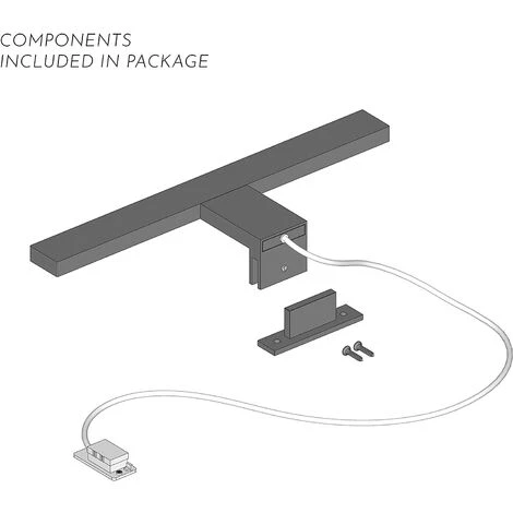 STARBATH PLUS Lampara Led Espejo Baño Silvia ABS 30 Cm, LED 5W, 500lm, IP44, 220V, 50-60Hz De 300x108x40mm De Luz Blanca Fria 6000K (Negro Mate, 30 Cm 5W) 7 STARBATH PLUS Lampara Led Espejo Baño Silvia ABS 30 Cm, LED 5W, 500lm, IP44, 220V, 50-60Hz De 300x108x40mm De Luz Blanca Fria 6000K (Negro Mate, 30 Cm 5W) - Imagen 5