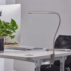 LED Lámpara De Pinza 'Lionard' (Moderno) En Gris Hecho De Metal E.o. Para Salón & Comedor (1 Llama,) De Lindby Lámpara De Mesa, Lámpara De Mesa, Lámpara De Lectura -Trio Ventas 5615111 3