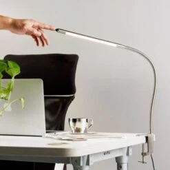 LED Lámpara De Pinza 'Lionard' (Moderno) En Gris Hecho De Metal E.o. Para Salón & Comedor (1 Llama,) De Lindby Lámpara De Mesa, Lámpara De Mesa, Lámpara De Lectura -Trio Ventas 5615111 5