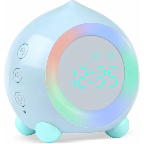 Despertador Para Niños Iluminar Lámpara LED Digital Despertador Luz Nocturna Niña Niños Día Noche Niño Volumen Ajustable Snooze Despertador En Carga USB 3 Despertador Para Niños Iluminar Lámpara LED Digital Despertador Luz Nocturna Niña Niños Día Noche Niño Volumen Ajustable Snooze Despertador En Carga USB