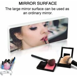 Reloj Despertador Con Espejo, Reloj Despertador Digital Con Pantalla LED De Fecha/temperatura De 6,5", Reloj Despertador Con Brillo Ajustable Para Viajes/dormitorio/oficina/cocina, Alimentado Por 7 Reloj Despertador Con Espejo, Reloj Despertador Digital Con Pantalla LED De Fecha/temperatura De 6,5", Reloj Despertador Con Brillo Ajustable Para Viajes/dormitorio/oficina/cocina, Alimentado Por -Trio Ventas 56882844 2