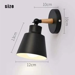 Aplique De Pared Interior Vintage E27 Moderno, Lámpara De Pared Industrial, Lámpara De Pared Con Brazo Oscilante Ajustable, Aplique De Pared Con Bombillas Para Dormitorio, Pasillo, Sala De Estar (negr -Trio Ventas 56928445 5