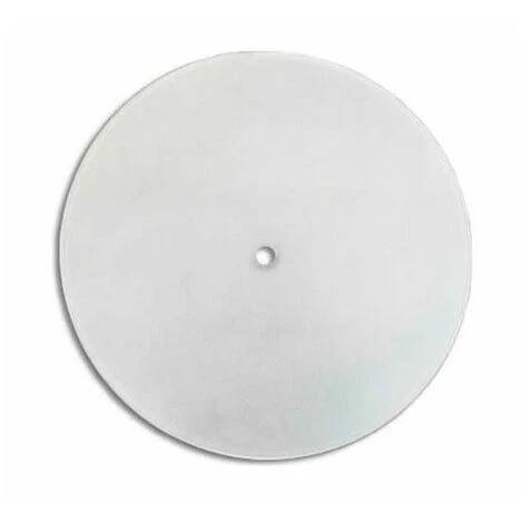 Cristal Redondo Curvado Mate Con AGUJERO CENTRAL 30 Cm 3 Cristal Redondo Curvado Mate Con AGUJERO CENTRAL 30 Cm