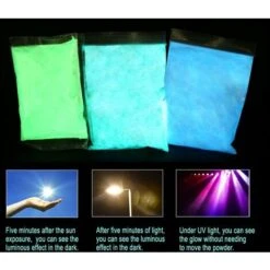 Polvo Fluorescente, Pigmentos Luminiscentes Profesionales De 100 G, Brillan En La Oscuridad, Color, Fotoluminiscencia, No Tóxico, Aluminato De Estroncio, Luces De Neón -Trio Ventas 60174140 4