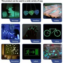 Polvo Fluorescente, Pigmentos Luminiscentes Profesionales De 100 G, Brillan En La Oscuridad, Color, Fotoluminiscencia, No Tóxico, Aluminato De Estroncio, Luces De Neón -Trio Ventas 60174140 5