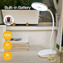 Lámpara De Lectura Con Clip, Alimentada Por Batería, Lámpara De Cama Con Clip Con 3 Niveles De Brillo, Recargable Por USB, Lámpara De Lectura 8 Lámpara De Lectura Con Clip, Alimentada Por Batería, Lámpara De Cama Con Clip Con 3 Niveles De Brillo, Recargable Por USB, Lámpara De Lectura -Trio Ventas 60443984 2