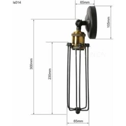 2 Pcs Lámparas Apliques De Pared Luces Clásicas Iluminación Ajustable Jaula De Metal Bañadores De Pared Retro Rústico Escalera Dormitorio Espejo Hotel