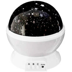 Proyector De Enoile Rotativo Con Baterías Grises