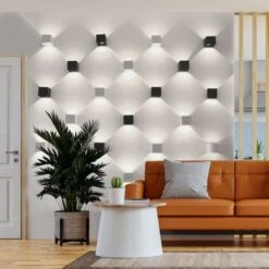 Pack De 2 Apliques De Pared "KURTIN" 6W Apertura De Luz Regulable Negro -Trio Ventas 60711524 3