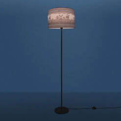Paco Home Lámpara De Pie Habitación Infantil, Diseño Con Animales, Alegre, E27  Una Pata Negro,  Beige (Ø38 Cm) -Trio Ventas 61148609 3
