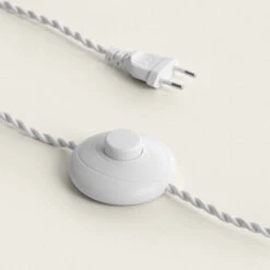 Lámpara De Pie Madera Y Textil Haakon Blanco. -Trio Ventas 62126365 4